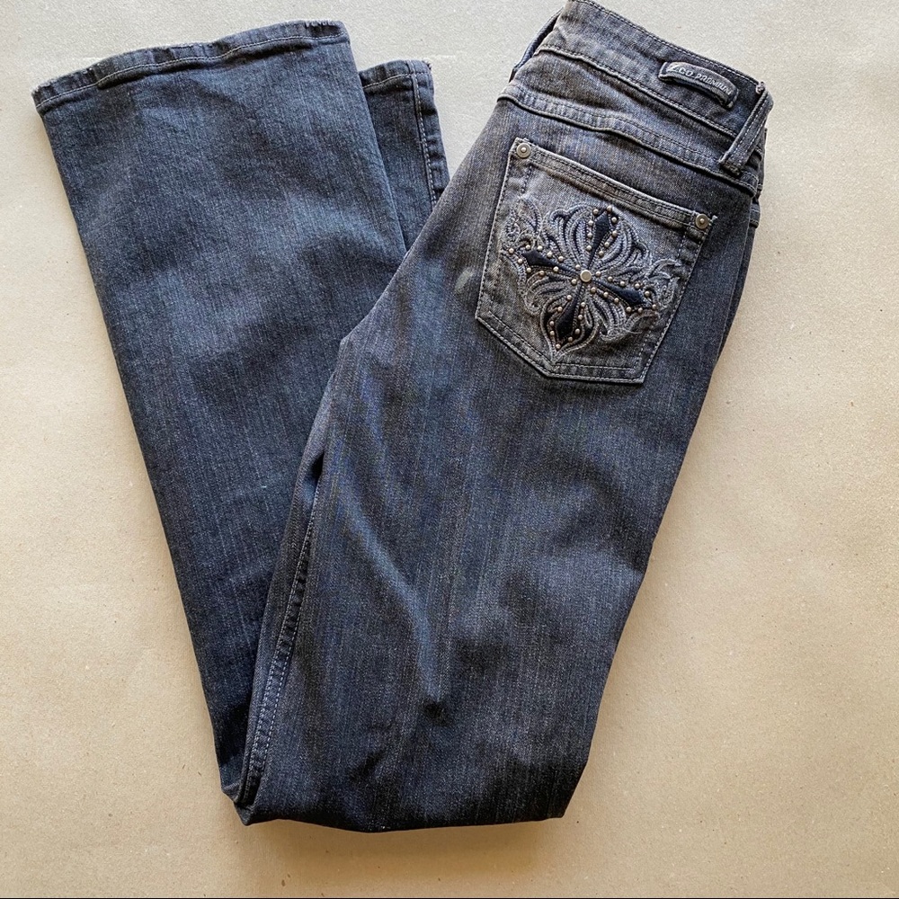 Z Co. Denim Jeans Sz 11 Flare Embellished